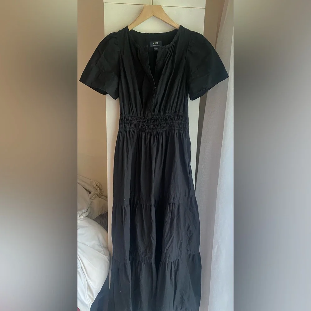 Anthropologie Black Somerset Maxi Dress - Picture 4 of 10